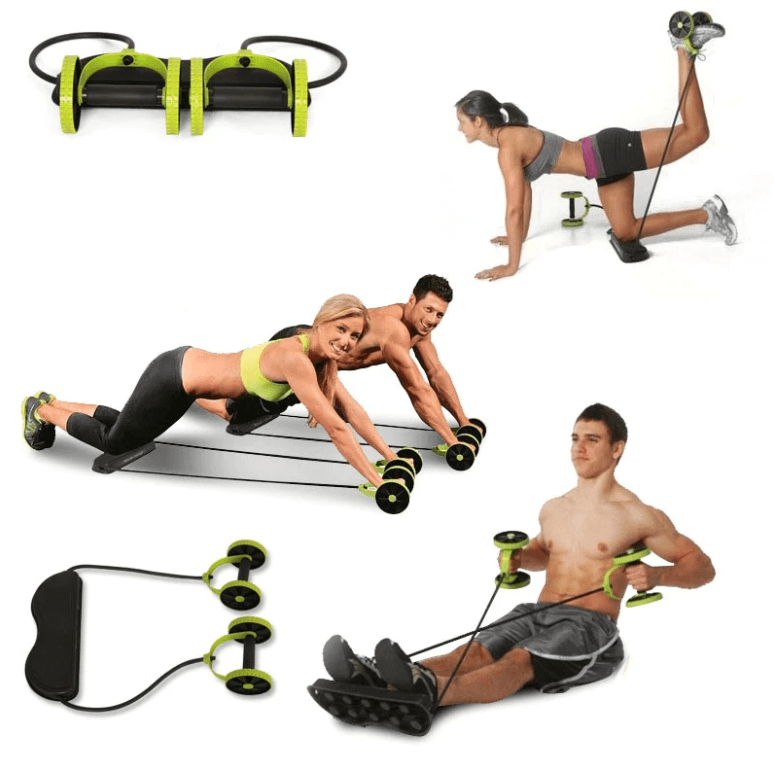 Oidrac - power roll magetrener med to hjul for trening av hele kroppen