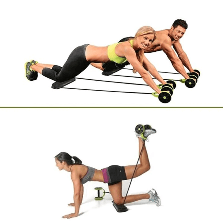 Oidrac - power roll magetrener med to hjul for trening av hele kroppen