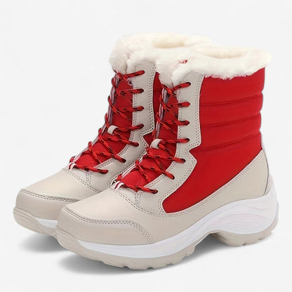 Angelika – Pelskledd ankelstøvler med sklisikre såler