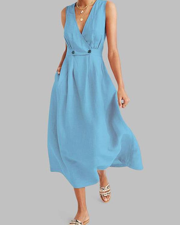 Nevaeh - Elegant komfort med den elegante kjolen med V-hals