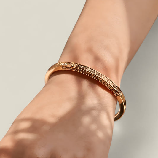 Ella - Elegant Rhinestone Armbånd Dame med Festlig Stil-2