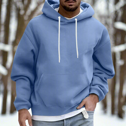 Jaxon - Klassisk hettegenser med frontlomme og justerbar hette