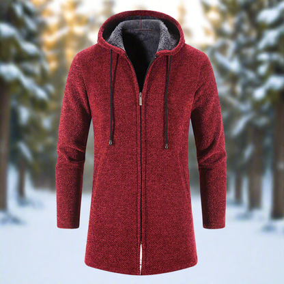 Lucas - Moderne hettejakke med glidelåslommer og justerbar passform