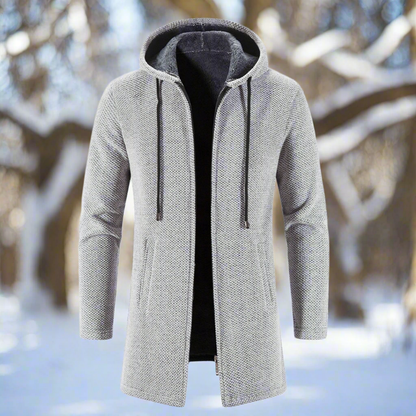 Lucas - Moderne hettejakke med glidelåslommer og justerbar passform