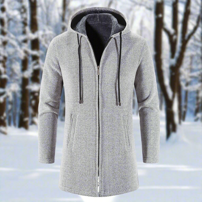 Lucas - Moderne hettejakke med glidelåslommer og justerbar passform