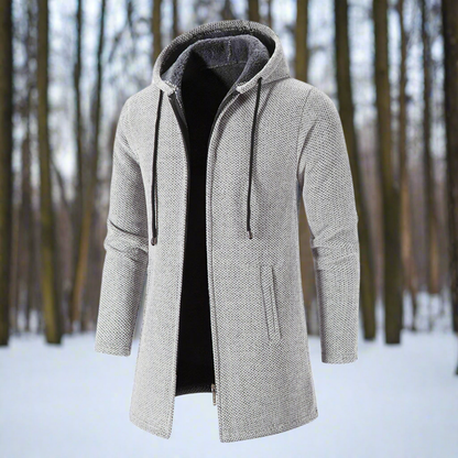 Lucas - Moderne hettejakke med glidelåslommer og justerbar passform