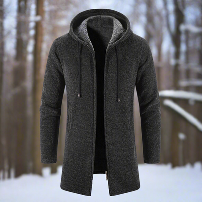 Lucas - Moderne hettejakke med glidelåslommer og justerbar passform