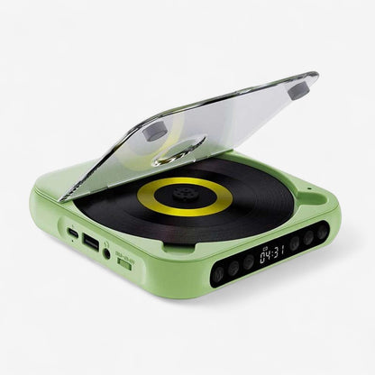 SoundWave – Bærbar Bluetooth CD-spiller med LCD-skjerm