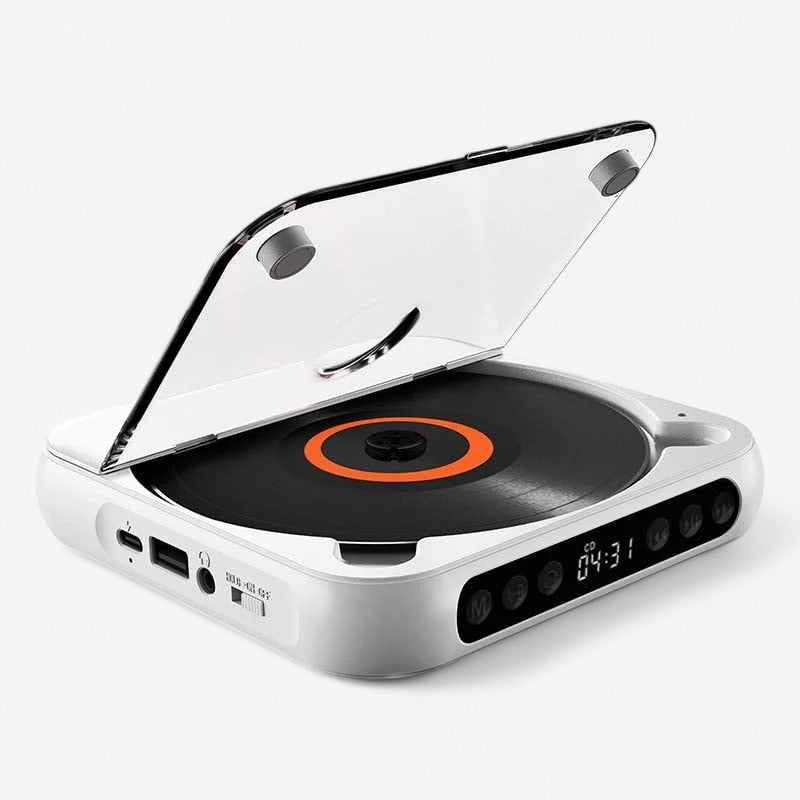 SoundWave – Bærbar Bluetooth CD-spiller med LCD-skjerm