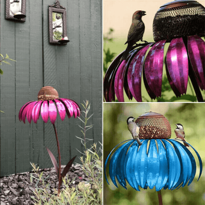 Aspen - Coneflower Bird Feeder med elegant blomsterdesign tiltrekker seg ville fugler