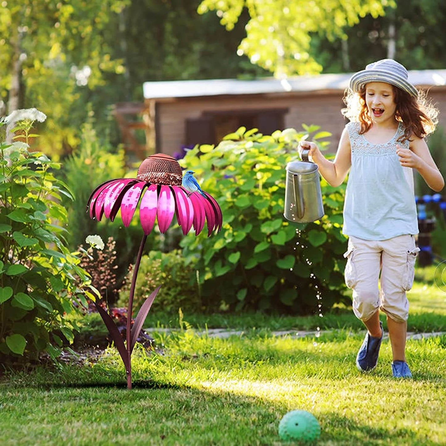 Aspen - Coneflower Bird Feeder med elegant blomsterdesign tiltrekker seg ville fugler