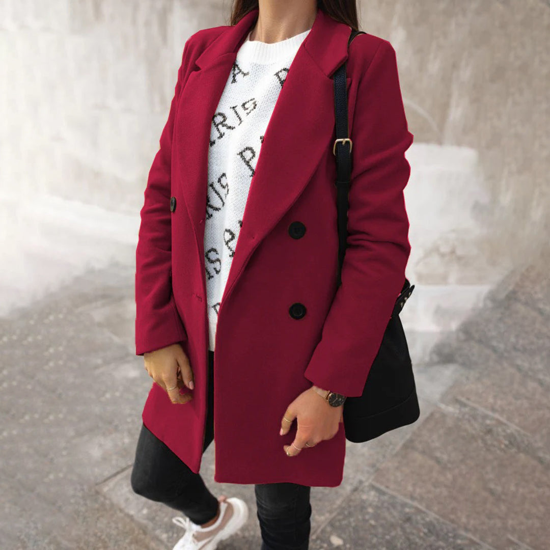 Solene - Chic kåpe med dobbeltspent design