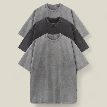 Ethan - Lett 3-pakning med T-skjorter for menn for avslappede sommerdager