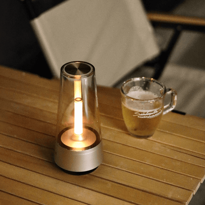 LumiAura - Romantisk LED-lampe i stearinlysstil som kan dimmes