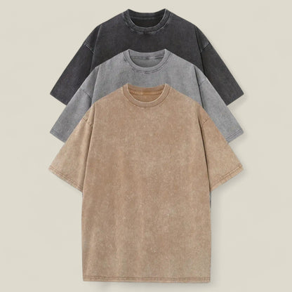 Ethan - Lett 3-pakning med T-skjorter for menn for avslappede sommerdager