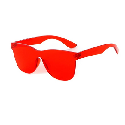 VisionGlow - firkantede solbriller uten innfatning med et dristig og moderne utseende