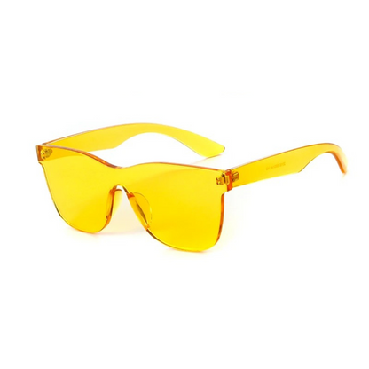 VisionGlow - firkantede solbriller uten innfatning med et dristig og moderne utseende