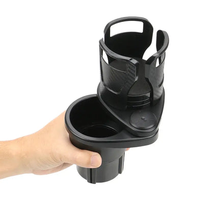 HoldAll - 2-i-1 bilkoppholder med roterbar base og støtsikker pute