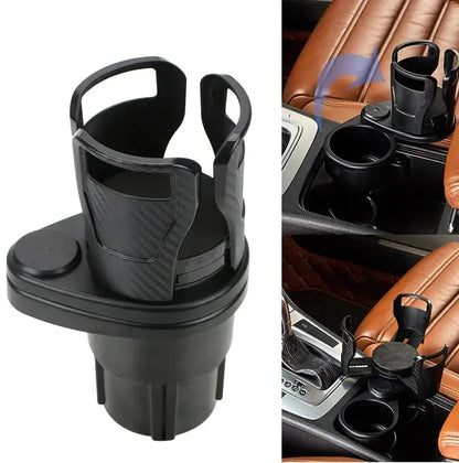 HoldAll - 2-i-1 bilkoppholder med roterbar base og støtsikker pute