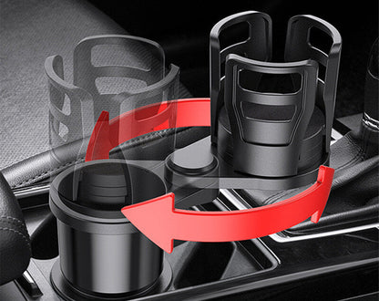 HoldAll - 2-i-1 bilkoppholder med roterbar base og støtsikker pute