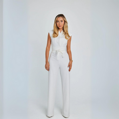 Ariana - Ermeløs Jumpsuit Med Vintage Sjarm