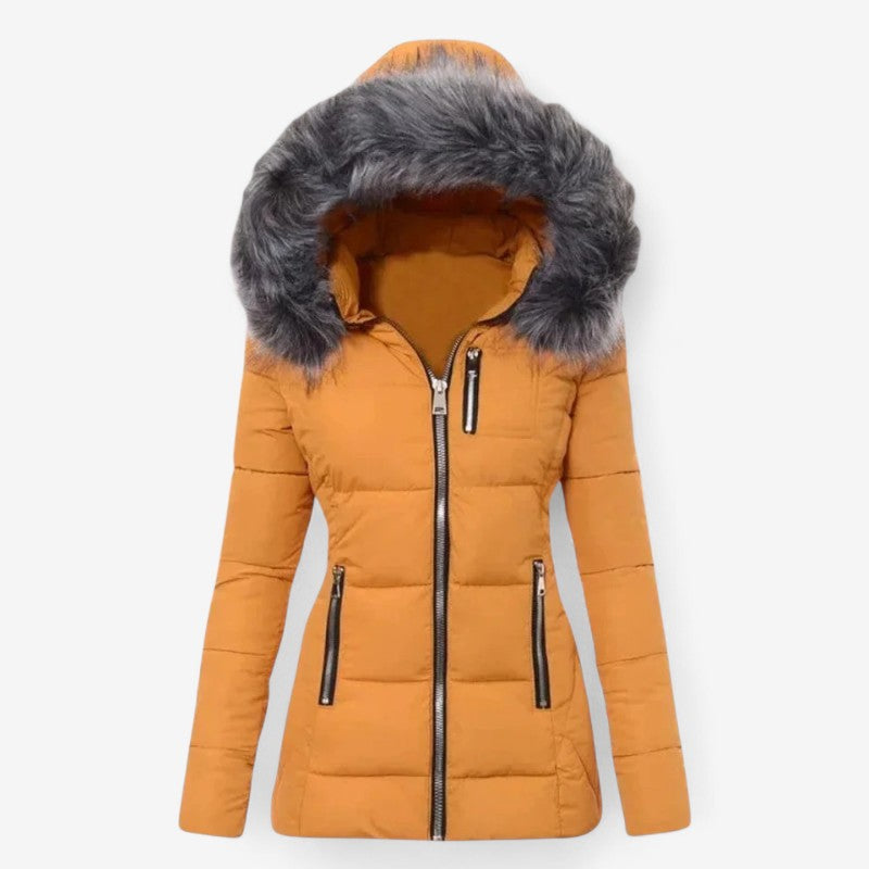 Else – Langermet pelshette tykk frakk