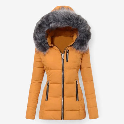 Else – Langermet pelshette tykk frakk