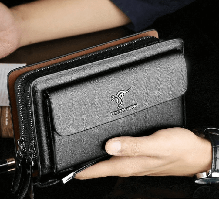 David - Sleek Clutch med kortholdere og glidelåslukking