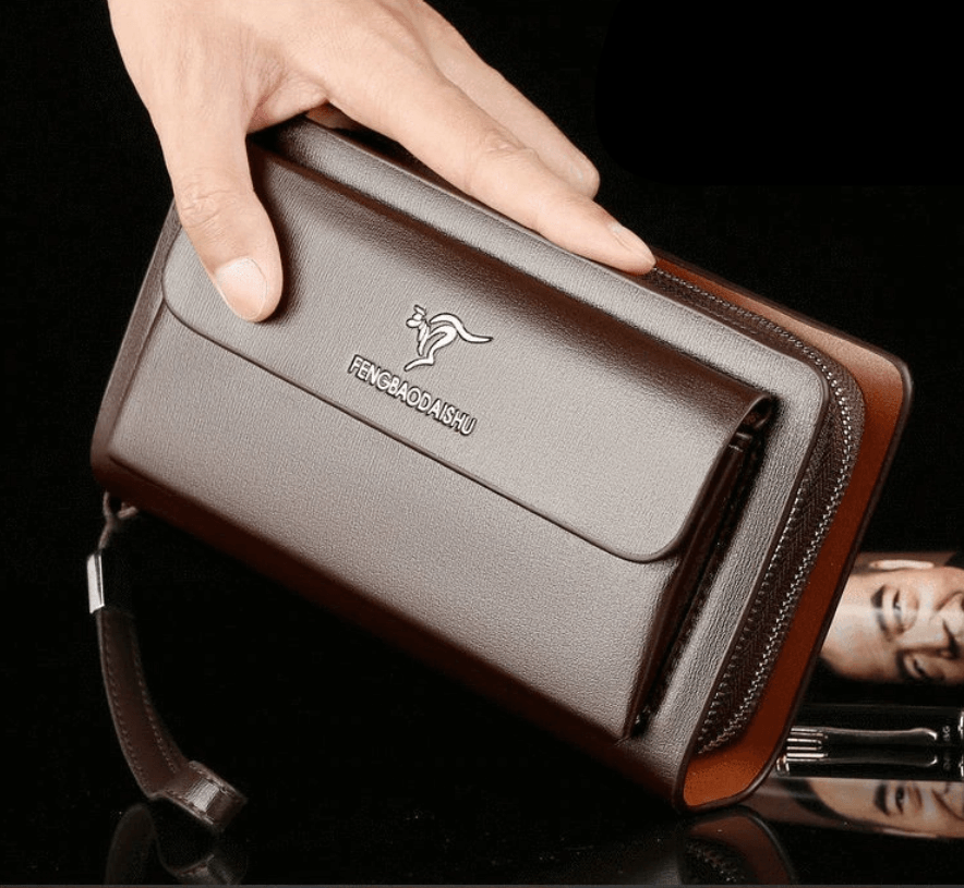David - Sleek Clutch med kortholdere og glidelåslukking
