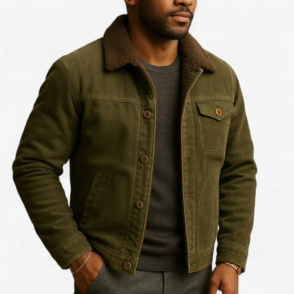 Dennis – Langermet Frakk med Knappelukking og Lommer