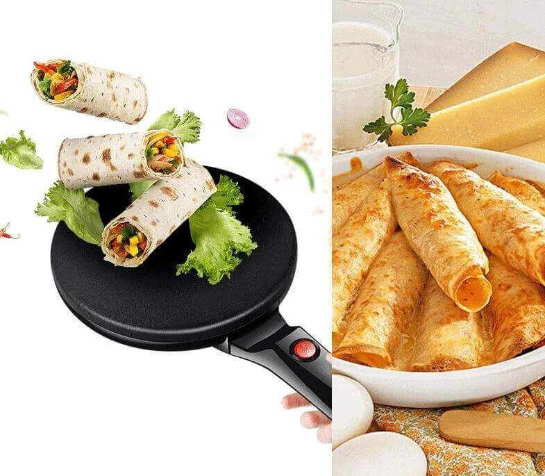 SwiftCrepe – Lettvekts Elektrisk Crepemaskin med Automatisk Temperaturkontroll