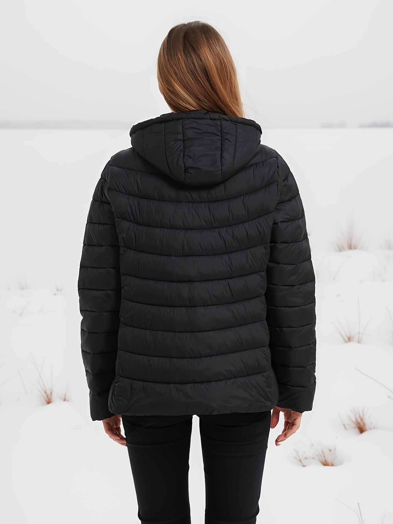 Olivia - Elegant langermet vinterjakke med hette