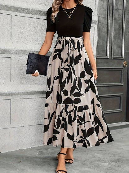 Isla - Puffermer Maxikjole med justerbar midje