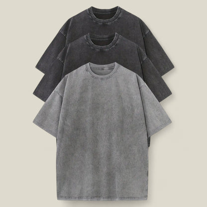 Ethan - Lett 3-pakning med T-skjorter for menn for avslappede sommerdager