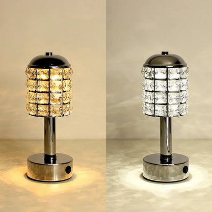 DiamondGlow - Myk krystallinspirert LED-bordlampe for romantisk belysning