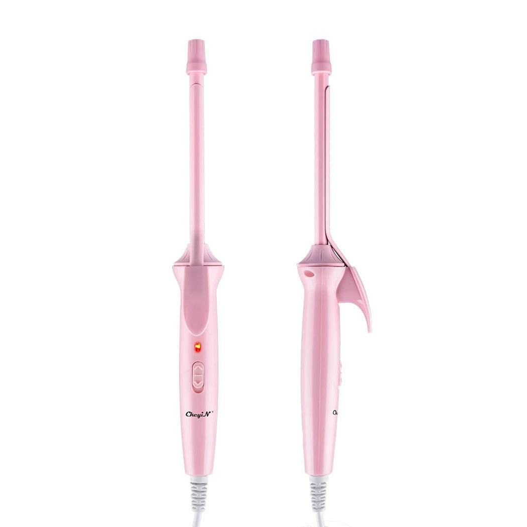 LilyCurl - 9 mm profesjonell hårkrøller for tette, definerte krøller med krusfri glans