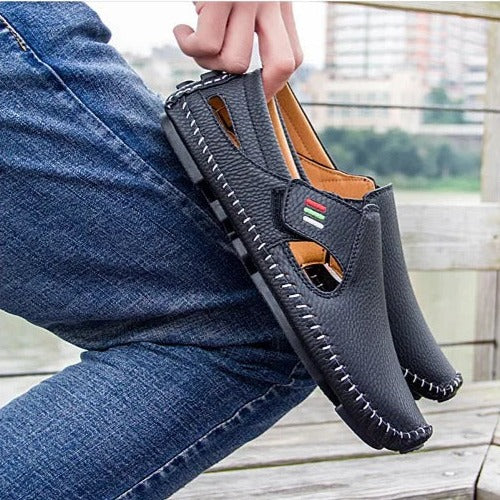 Oliver - Pustende slip-on flate sko for avslappet stil