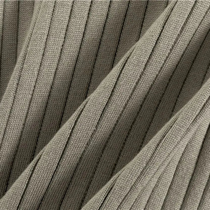 Amelia - Koselig 3-delt strikkesett med cardigan, rullehalsgenser og strikkebukse