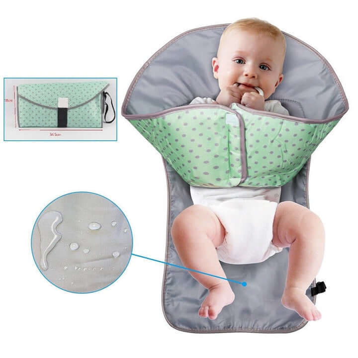 Ava - 3-i-1 bærbart bleieskiftunderlag for baby