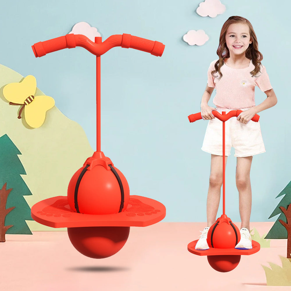 PlayBounce - Trygg balanserende hoppestang med fitness-sprettball for barn