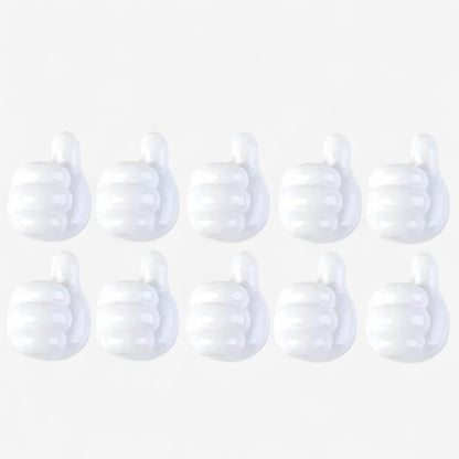 CordLock – 10 Stykker Selvheftende Kabelholder og Organisator