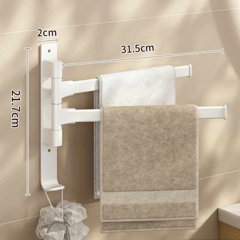 SpaceSaver - Multifunksjonell roterende oppbevaringsstang for baderom