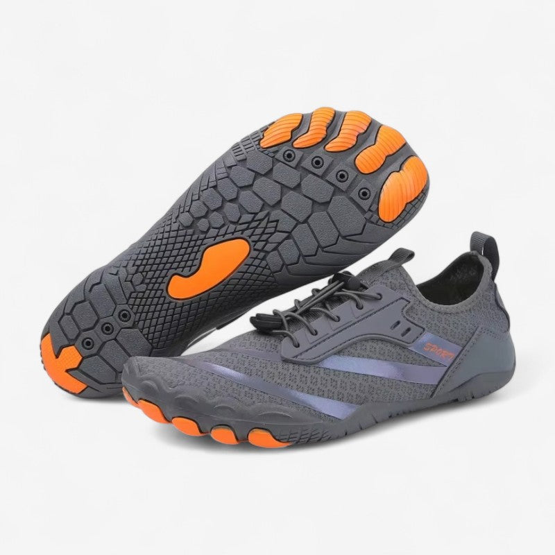 FlexWeave – Barfotsneakers med maljedetaljer og snøring