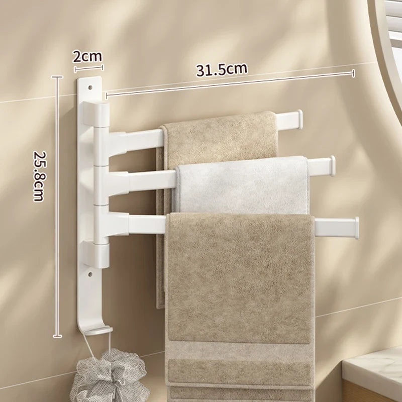 SpaceSaver - Multifunksjonell roterende oppbevaringsstang for baderom