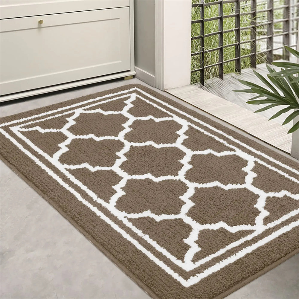 DiamondGrip - Moderne teppe med geometrisk diamantmønster