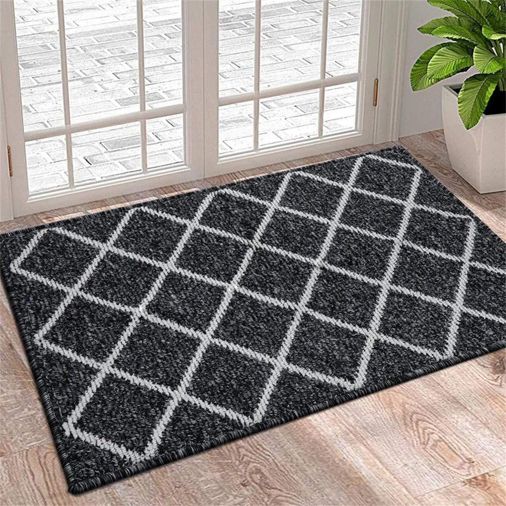 DiamondGrip - Moderne teppe med geometrisk diamantmønster