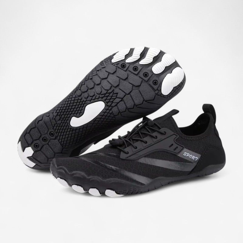 FlexWeave – Barfotsneakers med maljedetaljer og snøring