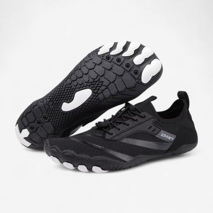 FlexWeave – Barfotsneakers med maljedetaljer og snøring