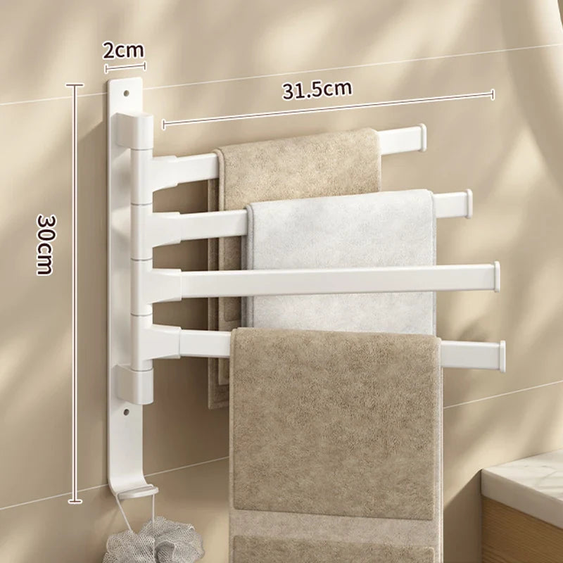 SpaceSaver - Multifunksjonell roterende oppbevaringsstang for baderom
