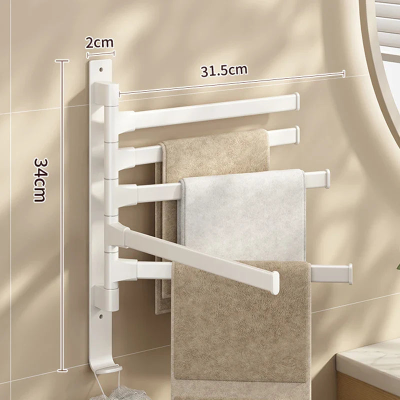 SpaceSaver - Multifunksjonell roterende oppbevaringsstang for baderom